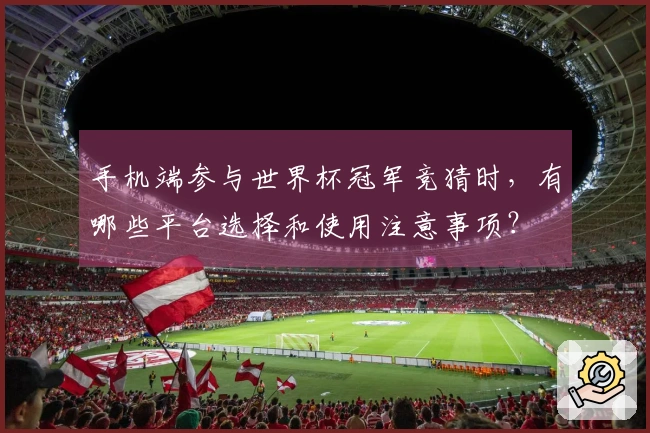 手机端参与世界杯冠军竞猜时，有哪些平台选择和使用注意事项？